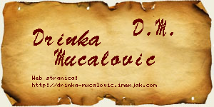 Drinka Mučalović vizit kartica